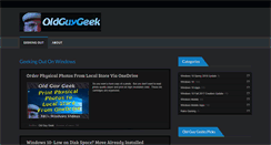 Desktop Screenshot of oldguygeek.com