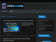 Tablet Screenshot of oldguygeek.com